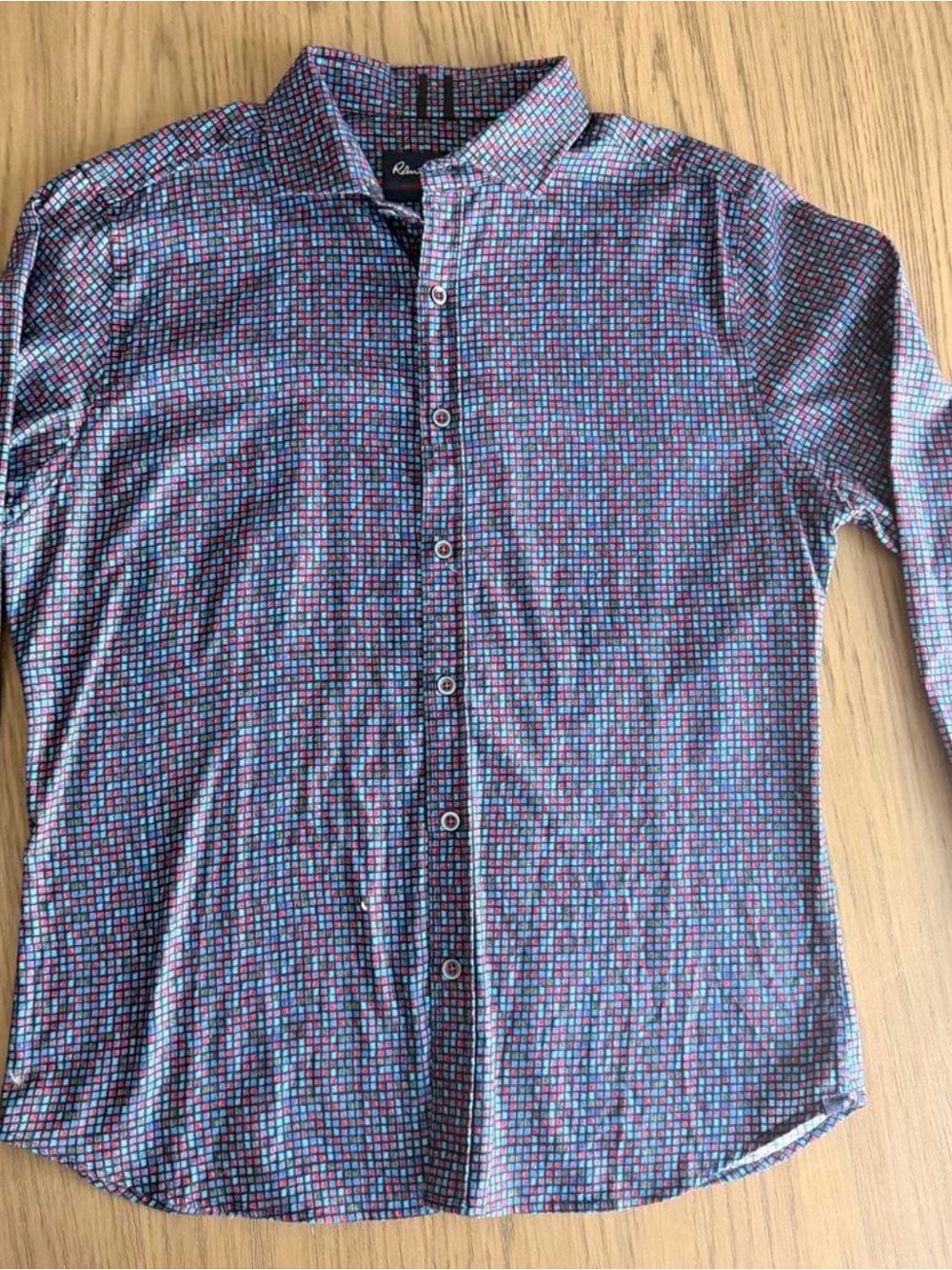 Robert Graham Blue & Pink Micro-Check Button-Down Shirt